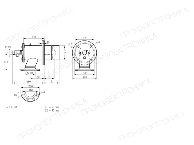 Kromschroder ZIO 165RM-50/35-(26)D — промышленная газовая горелка — 84246218