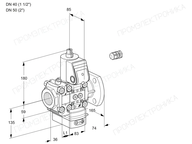Kromschroder VAD 3E40R/50F05FD-50WR/PP/PP — регулятор давления газа — 88106200