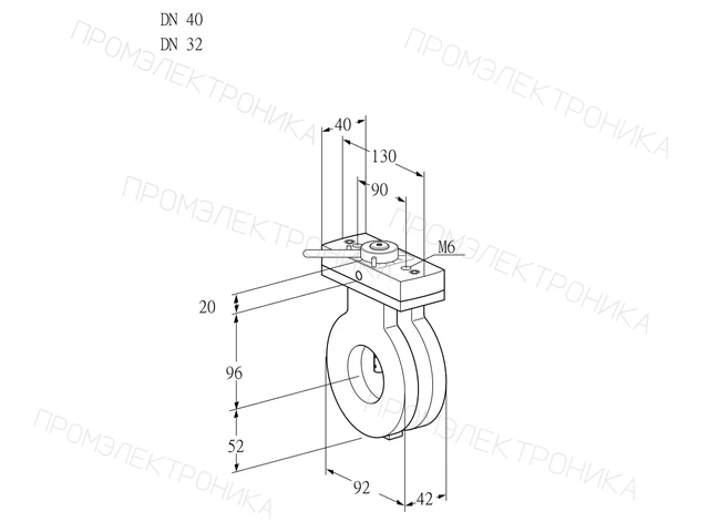 Kromschroder BVA 40/32Z05H — дисковая поворотная заслонка — 88300833