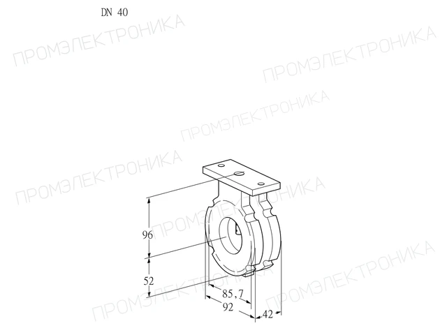 Kromschroder BVG 40W05 — дисковая поворотная заслонка — 88300141