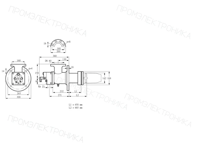 Kromschroder BIC 140RB-450/485-(47)ER — промышленная газовая горелка — 84099818