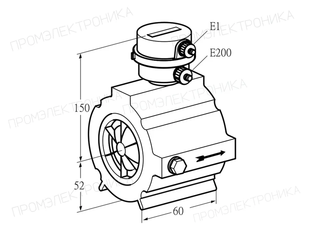 Kromschroder DM 65TW50-120 — расходомер газа — 03200397