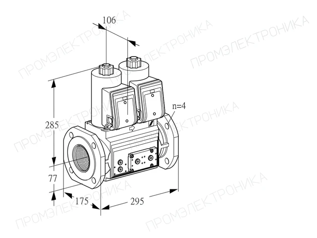 Kromschroder VCS 6T65A05NNQRE/PPPP/PPPP — двойной электромагнитный газовый клапан — 88202840