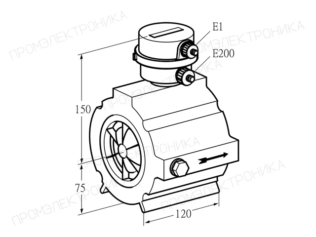 Kromschroder DM 100TW80-120 — расходомер газа — 03200396