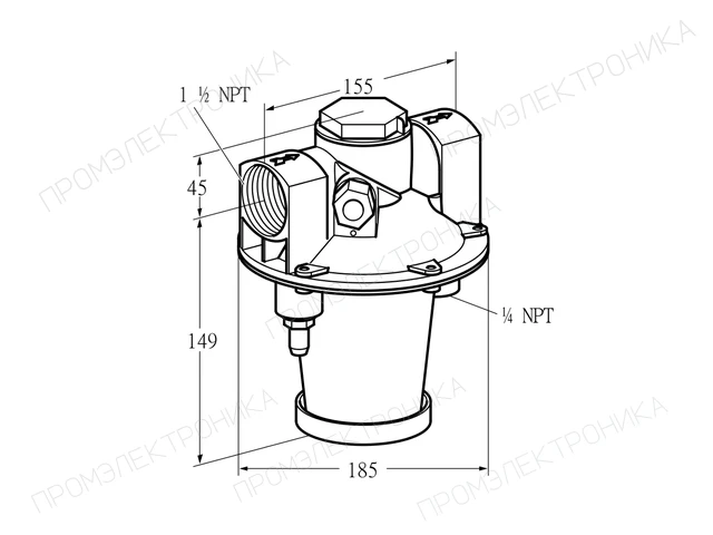 Kromschroder GIK 40TN02-5BZ — регулятор соотношения газ/воздух — 03155154