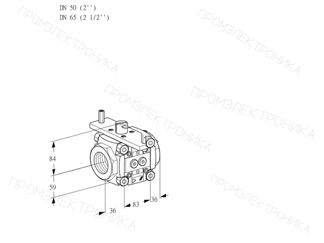 Kromschroder VFC 350/65R05-40PPPP — линейный регулятор расхода — 88303390