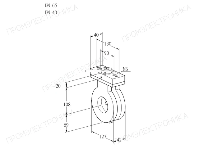 Kromschroder BVA 65/40Z05H — дисковая поворотная заслонка — 88300840