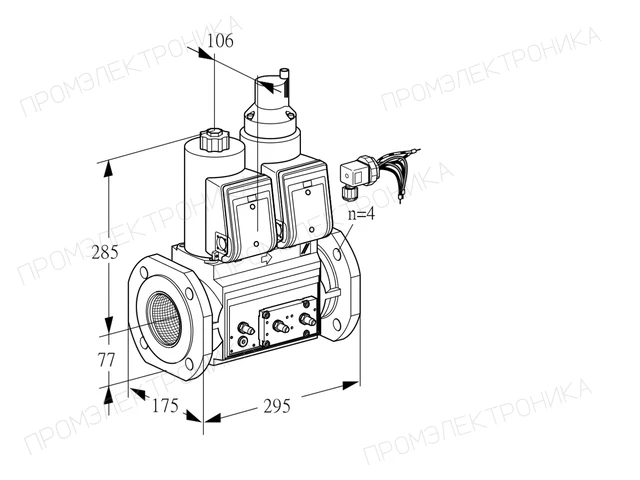 Kromschroder VCS 665F05NLWRE/MPMM/PPEP — двойной электромагнитный газовый клапан — 88207173