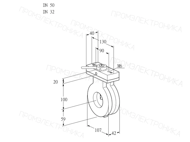 Kromschroder BVA 50/32Z05H — дисковая поворотная заслонка — 88300491