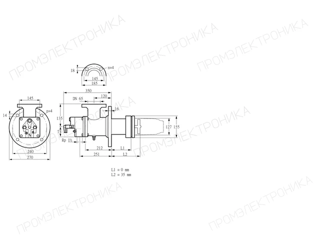 Kromschroder BIC 125HB-0/35-(2E)EZ — промышленная газовая горелка — 84199290