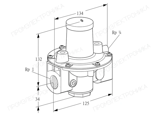 Kromschroder GDJ 25R04-0LZ — регулятор давления газа — 03155053