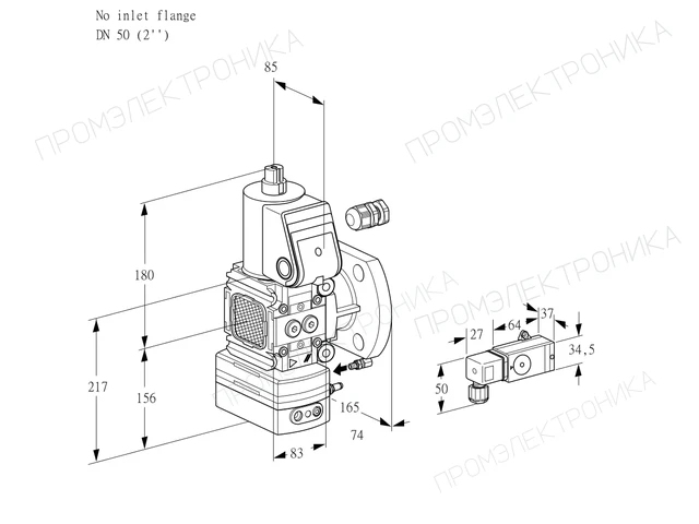 Kromschroder VAH 3-/50F/NWAE — регулятор расхода газа — 88030579