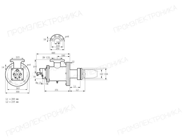 Kromschroder BICW 140MB-200/235-(75)F — промышленная газовая горелка — 84199227