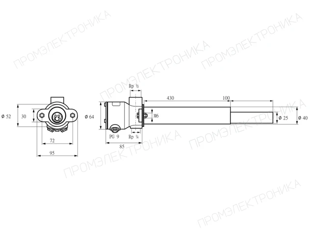 Kromschroder ZKIHB 430/100R — запальная горелка — 84217040