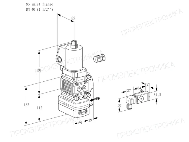 Kromschroder VAG 2-/40R/NWSLAK — регулятор соотношения газ/воздух — 88032859