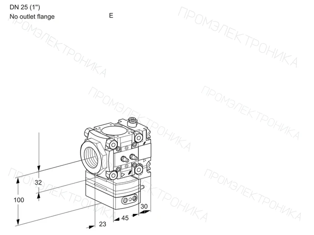 Kromschroder VRH 1E25R/--05HEVR/MM/PP — регулятор расхода газа — 88102836
