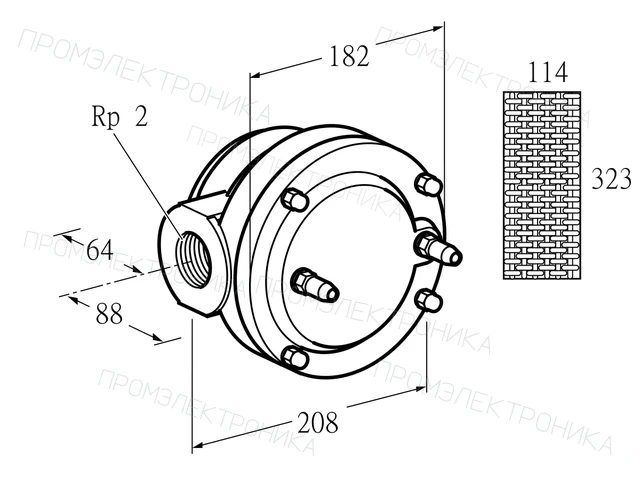 Kromschroder GFK 50R10-6 — газовый фильтр — 81940090