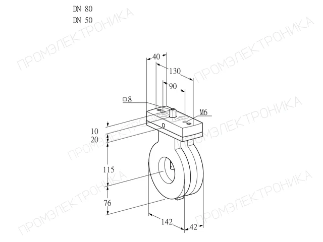 Kromschroder BVA 80/50Z05V — дисковая поворотная заслонка — 88303857