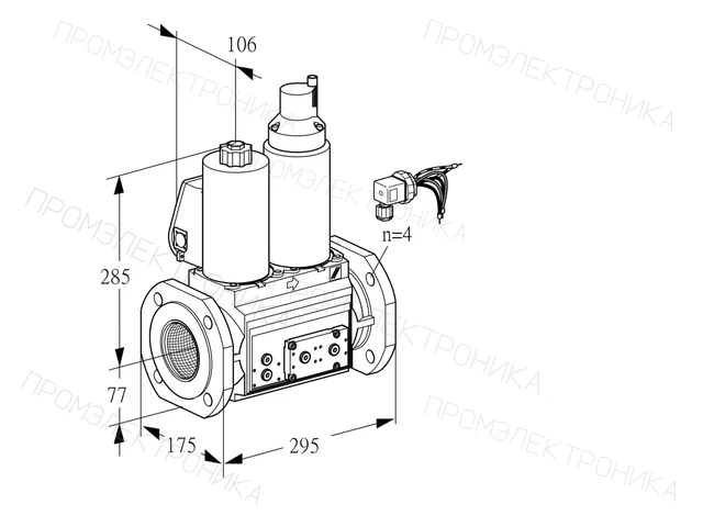 Kromschroder VCS 665F05NLWLE/PPPP/PPEP — двойной электромагнитный газовый клапан — 88207475