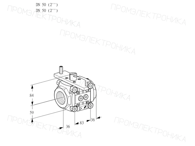 Kromschroder VFC 3T50/50N05-25PPPP — линейный регулятор расхода — 88302516