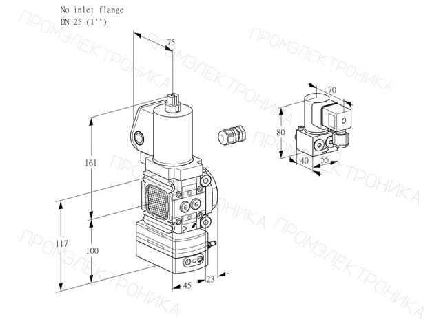 Kromschroder VAV 1-/25R/NWSLAK — регулятор соотношения газ/воздух — 88012936