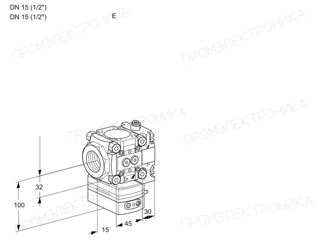 Kromschroder VRH 1E15R/15R05HEVR/PP/PP — регулятор расхода газа — 88103756