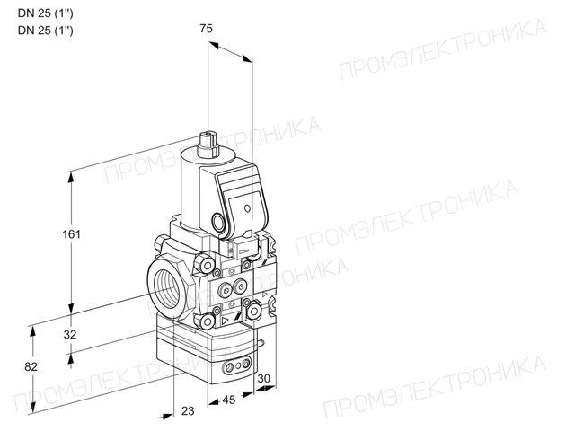 Kromschroder VAG 1T25N/25N05GAVQGR/PP/PP — регулятор соотношения газ/воздух — 88100797