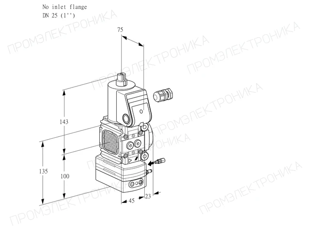 Kromschroder VAH 1-/25R/NPAE — регулятор расхода газа — 88026715