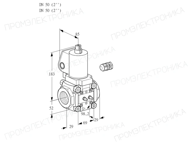 Kromschroder VAN 250R/NQGL — регулятор нулевого давления — 88024024