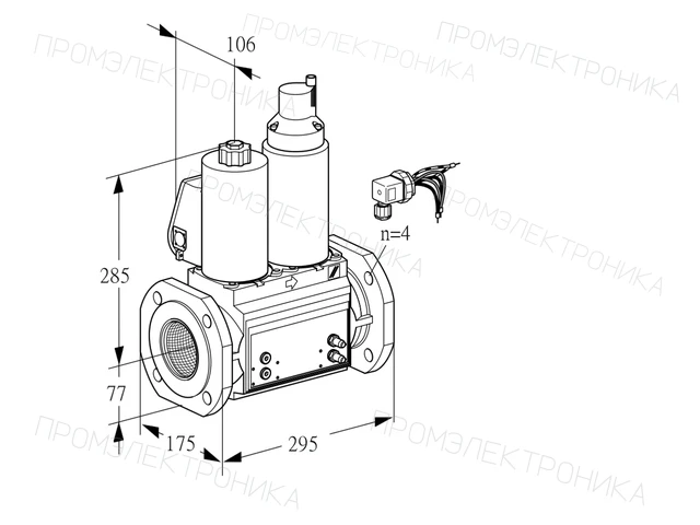 Kromschroder VCS 665F05NLWLB/PPMM/PPMM — двойной электромагнитный газовый клапан — 88207697