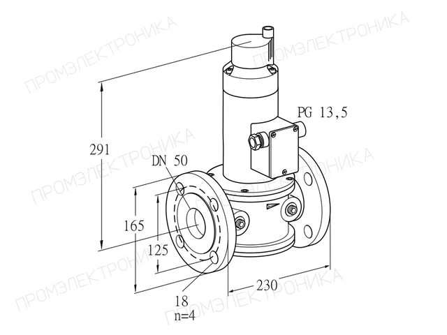 Kromschroder VG 50F03LQ33DMVZ — электромагнитный газовый клапан — 85257874