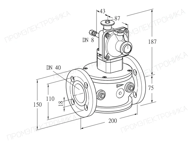 Kromschroder JSAV 40F40/1-3Z — регулятор давления газа — 86362021