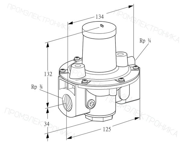 Kromschroder GDJ 20R04-0LZ — регулятор давления газа — 03155052