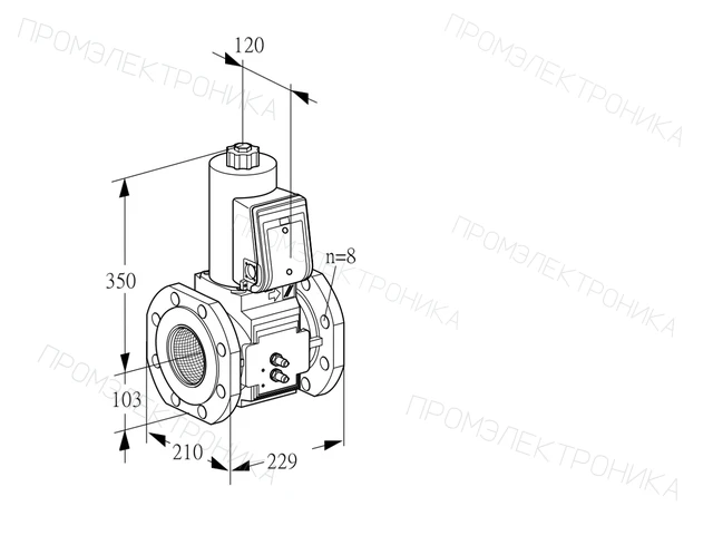 Kromschroder VAS 8T100A05NQB/MM/PP — электромагнитный газовый клапан — 88203978