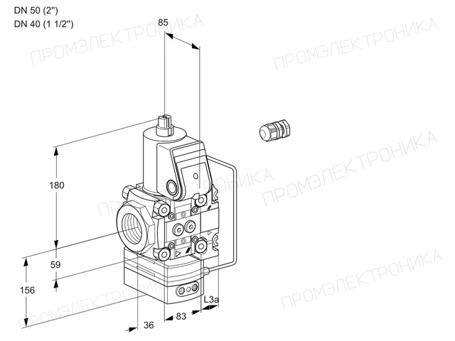 Kromschroder VAH 3E50R/40R05HEVWR/PP/PP — регулятор расхода газа — 88106123