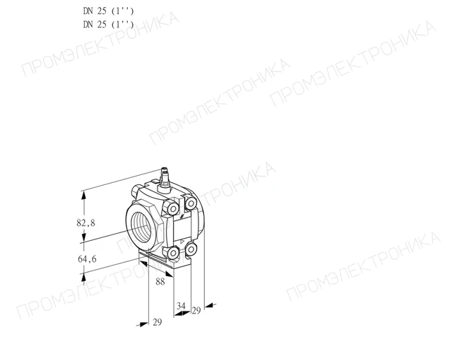 Kromschroder VMV 225N05M — регулятор расхода газа — 88033885