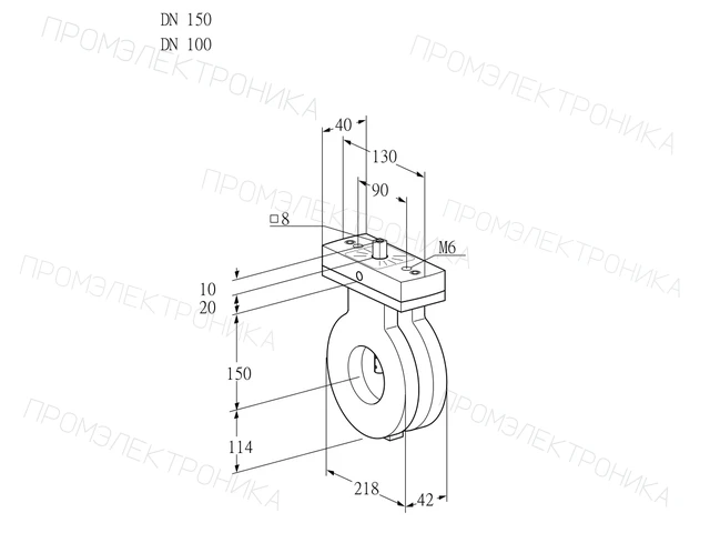 Kromschroder BVA 150/100Z05V — дисковая поворотная заслонка — 88300353