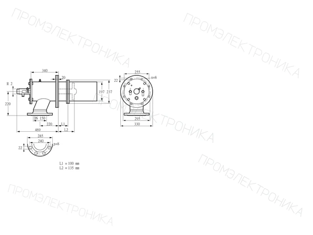 Kromschroder ZIC 200HB-100/135-(21)D — промышленная газовая горелка — 84277620