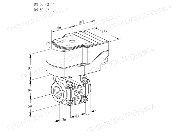 Kromschroder IFC 350/50R05-25PPPP/20-30Q3E — линейный регулятор расхода — 88303469