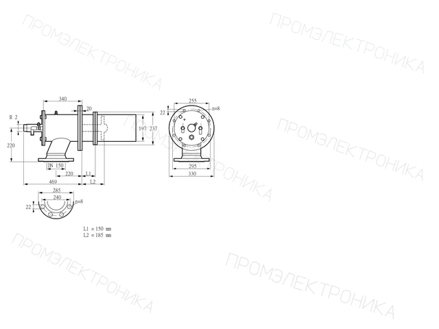 Kromschroder ZIC 200HB-150/185-(21)D — промышленная газовая горелка — 84199015