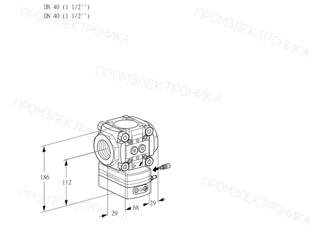 Kromschroder VRH 240R05AE/PP/PP — регулятор расхода газа — 88024899