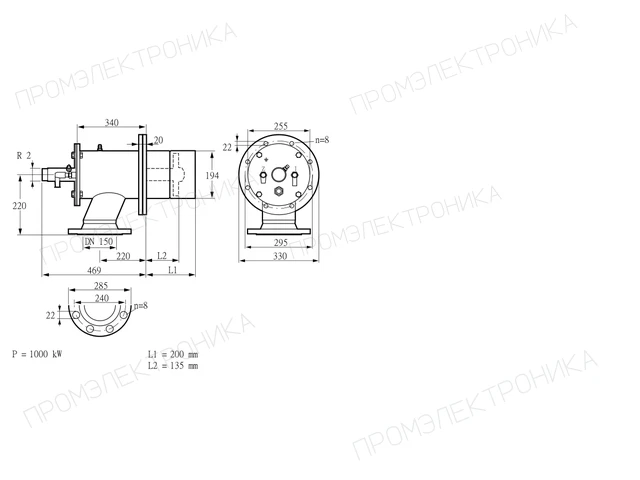 Kromschroder ZIO 200HM-200/135-(24)D — промышленная газовая горелка — 84277121