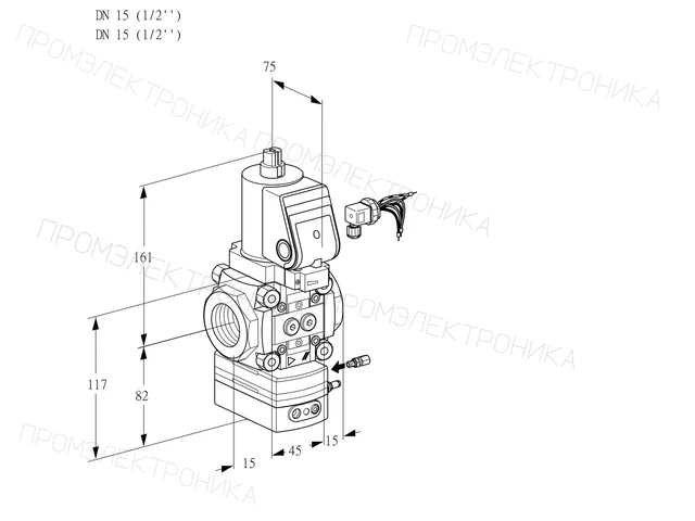 Kromschroder VAG 115R/NWSRBE — регулятор соотношения газ/воздух — 88031229
