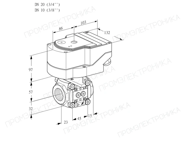 Kromschroder IFC 120/10R05-08PPMM/20-60Q3E — линейный регулятор расхода — 88301496
