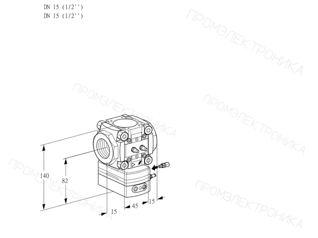 Kromschroder VRH 115R05BE/MM/MM — регулятор расхода газа — 88032518