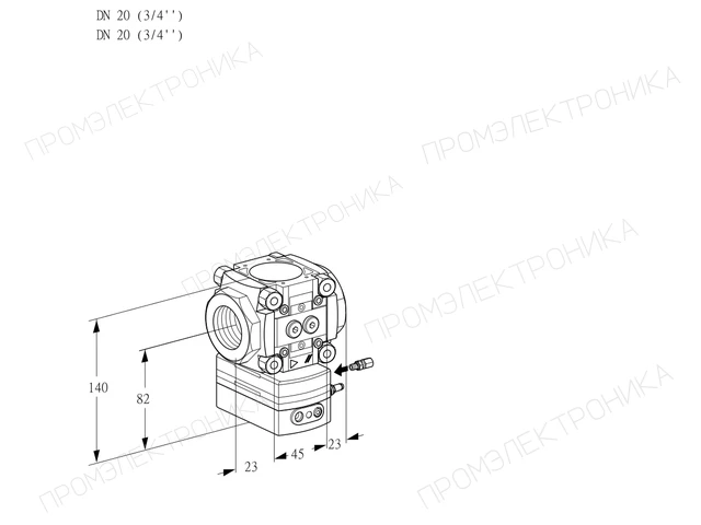 Kromschroder VRH 120R05AE/PP/PP — регулятор расхода газа — 88024897
