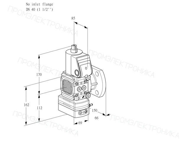 Kromschroder VAG 2-/40F/NKAN — регулятор соотношения газ/воздух — 88013410