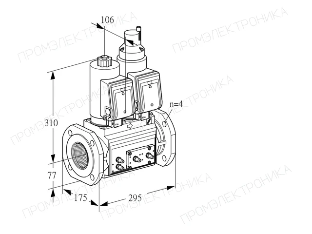 Kromschroder VCS 6T65A05NLWSRE/MMMM/PPPP — двойной электромагнитный газовый клапан — 88207664
