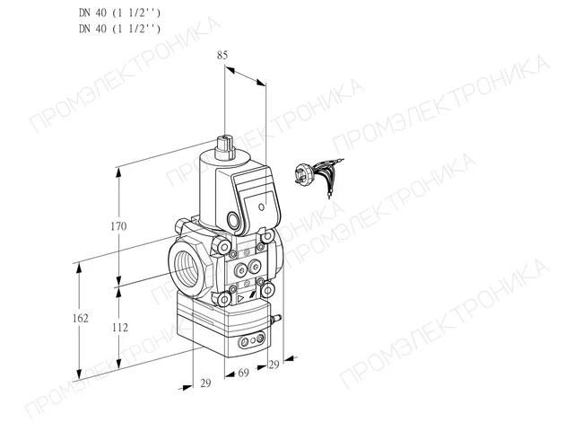 Kromschroder VAD 240R/NK-100A — регулятор давления газа — 88019960