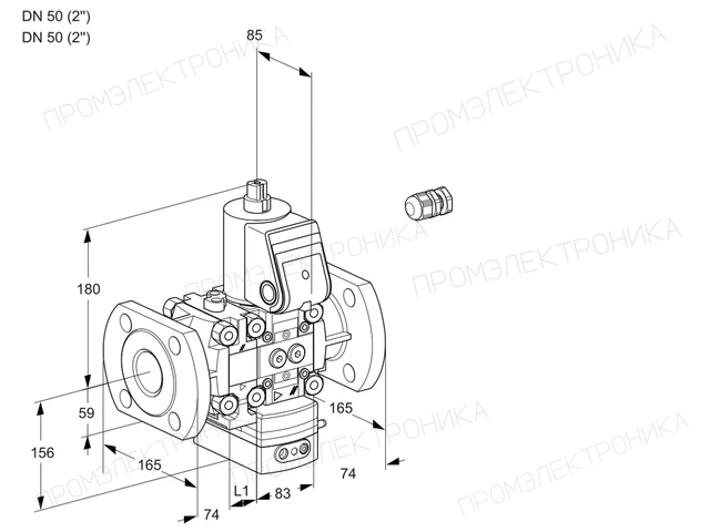 Kromschroder VAH 3E50F/50F05FHEWR/PP/PP — регулятор расхода газа — 88106217